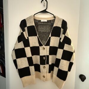 OAK + FORT Checkered Cardigan